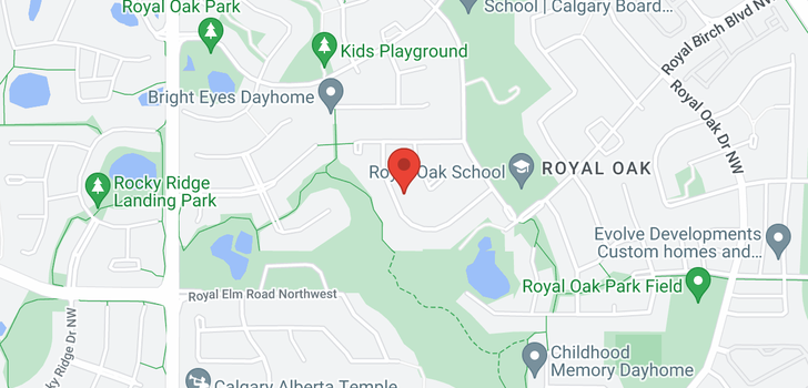 map of 163 ROYAL BIRKDALE Crescent NW